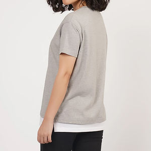 Logotipo personalizado de fabricación de verano con cuello en V de color sólido 180gsm camisetas lisas en blanco - Product Image 4