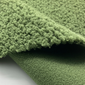 Fashion Design 64% Polyester 36% Recycle Polyester Sherpa Knit Bonding <b>Fabric</b> - Product Image 3