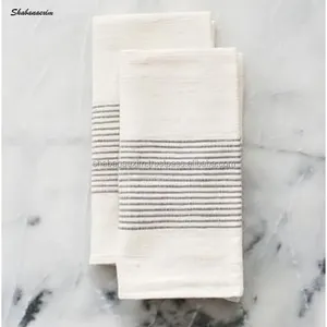 धोने योग्य रसोई नैपकिन सूती कपड़ा हाथ सूखा नैपकिन फैक्टरी निर्माता रसोई लिनन सूती नैपकिन विभिन्न डिजाइनों के साथ