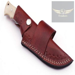 Cuchillos de Caza y Camping Superafilados con Mango de Madera de Palisandro, Cuchillo de Chef de Acero de Damasco (MS-59) - Product Image 6