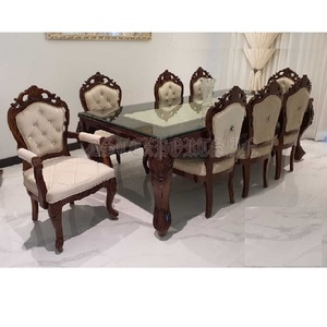 Juego de Comedor de Madera de Teca de Lujo, Fabricante de Muebles de Comedor de Madera de Teca, Diseñador de Juegos de Comedor de Madera de Teca de Lujo - Product Image 1