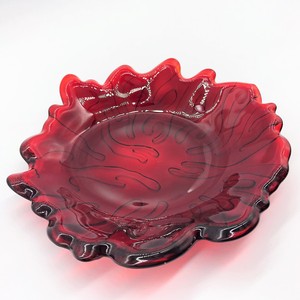 Vaisselle en verre soufflé à la main de forme ronde avec motif de corail écologique - Product Image 2