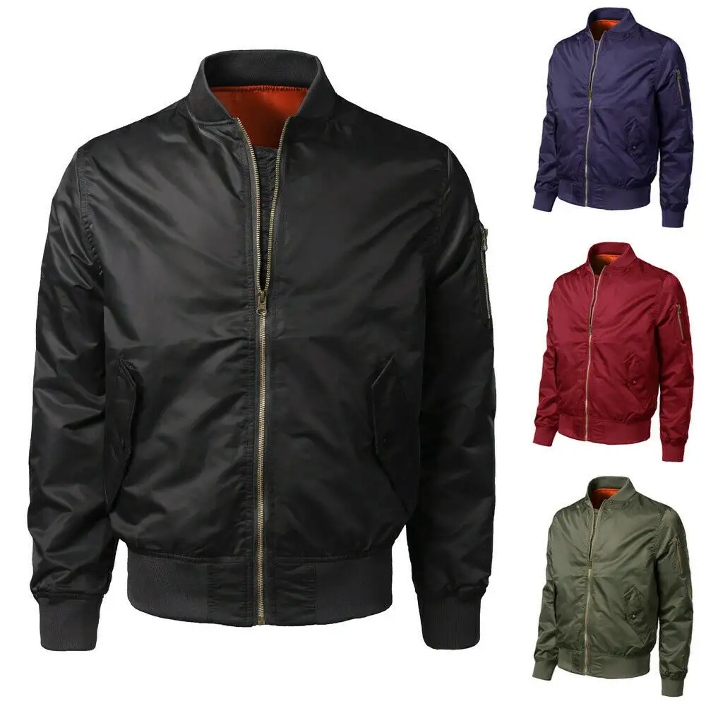 Custom wholesale 100% polyester satin varsity bomber baseball style jacket Custom Design Bomber Jacket