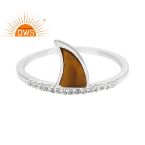 New Engagement Band <b>Ring</b> Wholesale Fine Jewelry Wholesaler Glorious <b>Tiger</b> <b>Eye</b> Gemstone <b>Ring</b> 925 Silver Jewelry - Product Image 1