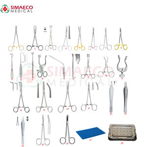 ชุดเครื่องมือผ่าตัดต่อมไทรอยด์ 28 ชิ้น ทำจากสแตนเลสสตีล ยี่ห้อ SIMAECO-CE ใช้ไฟฟ้า  สำหรับการผ่าตัดขั้นพื้นฐาน ได้รับมาตรฐาน ISO-9001 ระดับ I - Product Image 6