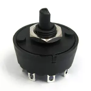 Best price Round high current 32mm multi - speed adjustable rotary switch for blender oven