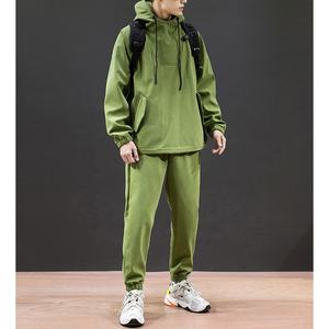 Hiver sportswear coton fitness pull à capuche de jogging survêtements set gym survêtement pour hommes - Product Image 5