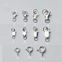 Fermoirs à ressort ronds en argent sterling 925 de 9 mm, 10 mm, 12 mm pour la vente en gros au prix d'usine – Fournisseur en ligne de composants de bijoux