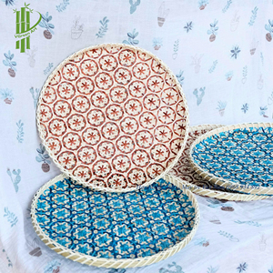 Panier de rangement en rotin, lot de 10 pièces, plateau tissé, couleur personnalisée, pour la maison - Product Image 3