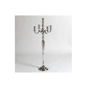 Meilleures ventes Candélabre avec 5 bras Bougeoir en métal Bougeoir Fait à la main Design contemporain - Product Image 1