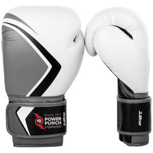 ถุงมือฝึกชกมวย PVC สีเทาออกแบบได้ตามที่ต้องการ - Product Image 1