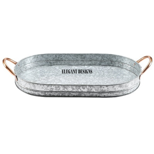 Plateau de service galvanisé d'excellente qualité, vaisselle de cuisine bon marché faite à la main, plateau de service, plat de service galvanisé le plus vendu - Product Image 2