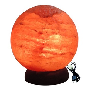 Lámpara de Sal Orgánica Rosa en Forma de Globo, Modelo Tallado SE-6039 - Fabricante en Pakistán por Sian Enterprises - Product Image 1
