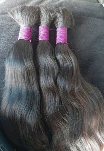 Extensions de cheveux humains droits Remy indiens tissés non traités et naturels de qualité supérieure - Product Image 5