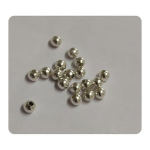 Cuentas lisas de Plata de Ley 925 personalizadas para mujer, hallazgos de joyería de moda, Perla de ágata chapada, Material plástico de forma cuadrada - Product Image 1