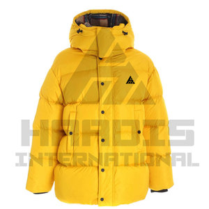Haadis International Men's Waterproof Quick Dry Polyester/Cotton Blend Winter High Street Style <b>Jacket</b> Stand Collar Regular Fit - Product Image 1