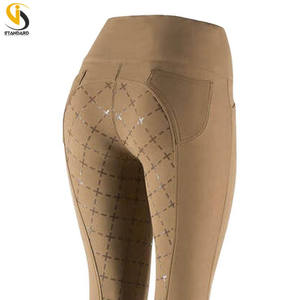 OEM Factory Women Breeches <b>Leggings</b> Jodhpurs Tights <b>Equestrian</b> Pants Riding Sports Breeches - Product Image 3