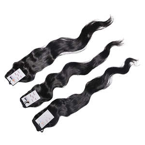 ขายส่งที่ยังไม่ได้8-32นิ้ว100% เวอร์จินมนุษย์ธรรมชาติสีดำดิบอินเดียหยักผม,มิงค์เวอร์จินหนังกำพร้าชิดผม - Product Image 5