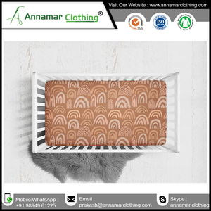 Drap-housse en coton pour bébé, ensemble de literie de berceau de haute qualité, vente d'usine, - Product Image 2