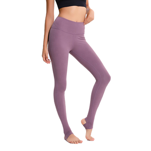 Pakistanais taille haute femmes XL Fitness Yoga Legging tissu respirant Spandex gris pleine longueur Style Sexy avec Logo sur la taille - Product Image 6