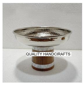 Présentoir à gâteau en bois de luxe le plus vendu nouvelle version incrustation de nacre pour mariage et anniversaire fabriqué à la main en Inde - Product Image 5