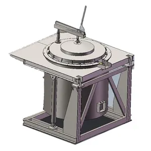 Hornos de inclinación de tipo crisol de 100 kg, para reciclaje de chatarra de Zinc, Gas, aprobado por ISO, India a precio atractivo