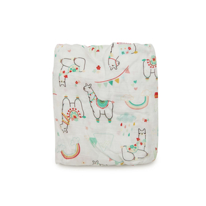 Sábana de cuna de bebé de algodón 100% orgánico de fabricantes indios personalizados sábana bajera de cuna de algodón suave - Product Image 1