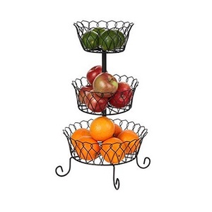 Cesta de frutas de color dorado de acero inoxidable a granel para almacenamiento de utensilios de cocina Cesta de frutas y verduras en mayorista - Product Image 6