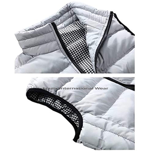 Chaleco Acolchado Cortavientos Casual para Hombre al por Mayor, 100% Poliéster Transpirable, con Cremallera, Personalizable, de Alta Calidad para Invierno - Product Image 3