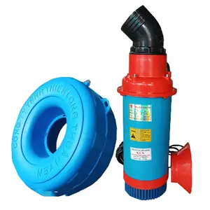 Floating pump for pond aerator submersible origin Lachong group 2.2KW 3HP outlet dimension 100