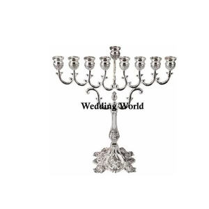 Ménorah décorative en métal Bougeoir design de qualité supérieure fait à la main Bougeoir en métal classique et élégant Vente en gros - Product Image 2