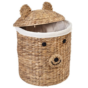 Factory Directly Wholesales Hand Woven Bear Shaped Storage <b>Baskets</b> for Kids <b>Animals</b> Shape <b>Basket</b> Decorative - Product Image 3