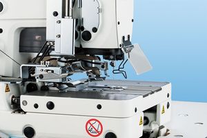 USED JUKIS MEB-3900 <strong>Computer</strong> Controlled Eyelet Buttonholing Sewing <strong>System</strong> for Jeans and Cotton Pants - Product Image 4