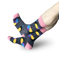 Chaussettes d'hiver solides pour hommes 100% laine antidérapantes respirantes à séchage rapide décontractées pour rester au chaud