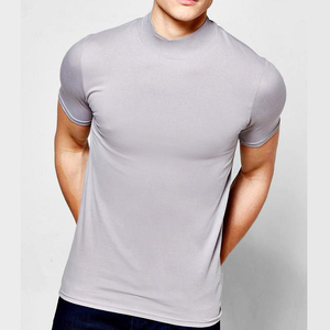 Impresión personalizada Tri mezcla T camisa 50% Algodón, 25% poliéster, 25% rayón camisetas venta al por mayor del OEM - Product Image 4