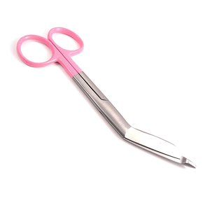 Delta Med Quirúrgico Color Rosa Brillo Enfermería Vendaje Tijeras Curvo Acero Inoxidable - Product Image 2