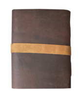 Carnet d'adresses vintage en cuir souple brun, reliure thermique, A4, 100 feuilles, papier écologique, fait main, cadeau