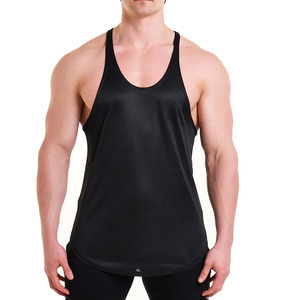 Débardeur de sport sans manches pour hommes Tissu à séchage rapide pour la course et le fitness Muscle Fit Stringer Tank pour hommes - Product Image 3