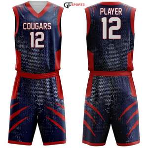 Uniformes de basket-ball personnalisés, uniformes d'équipe à motifs réduits - Product Image 1