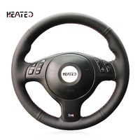 Housse de volant en cuir Teering pour BMW Série 3/5 E46/E36/E39 M3/M5 330i/330Ci/525i/540i Luxe 3 branches