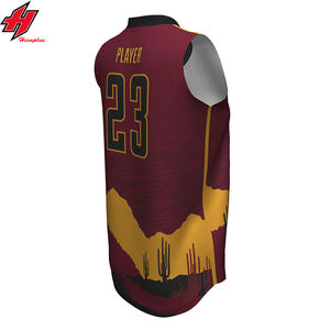2023 maillot de basket-ball personnalisable unisexe respirant Polyester maille Sublimation XS Plus tailles vêtements de l'équipe pour hommes OEM personnalisable - Product Image 4