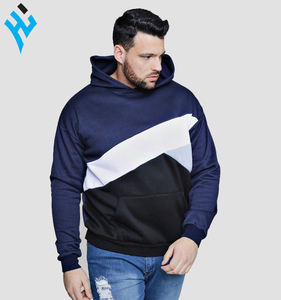 Sweat-shirt en molleton pour hommes, pull, à capuche, couleur contrastée, Hip-Hop, personnalisé, nouvelle mode, - Product Image 1