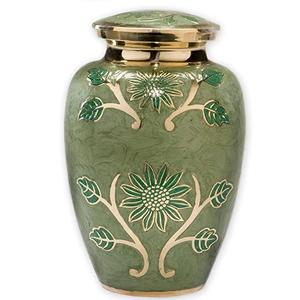 Alta calidad latón único aluminio 220 Cu pulgadas urna de cremación azul hogar pantalla nicho columbario precio al por mayor para uso adulto - Product Image 3