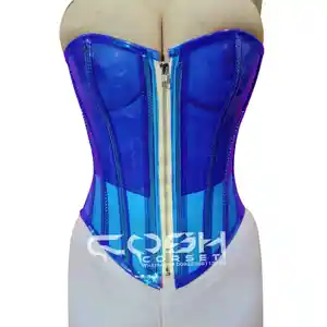 COSH CORSET Over Bust Top Quality Women's Fashion Wear Steel Boned Clear PVC Corset Vendors And Exporter From Pakistan
