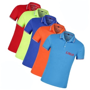 100% coton à manches courtes Polo T-Shirt personnalisé brodé été Jersey grande taille imprimé séchage rapide respirant pour hommes femmes - Product Image 5