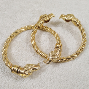 Bague de bras Viking en argent massif pour hommes, anneau pour poignet, tête de loup - Product Image 3