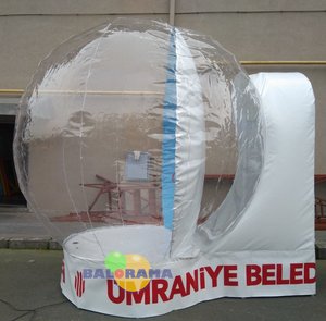 New Product High Quality Inflatable Snow Globe <b>Custom</b> Digital Printing Snow Globe - Product Image 3