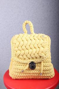 <b>Mini</b> <b>Backpack</b> Yellow with Elastic Straps - Product Image 2