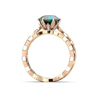 Set cincin pertunangan batu Opal Etiopia alami Solid perak murni 925 toko dari pemasok perhiasan sekarang harga grosir toko