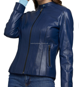 Chaqueta corta marrón oscuro para mujer, abrigo de cuero con bolsillo y cremallera, traje de solapa para mujer, ropa de estilo femenino - Product Image 2